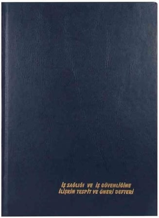 Dilman İş Sağlığı ve Güvenliği Tespit Öneri Defteri, Ciltli, 50 Yaprak