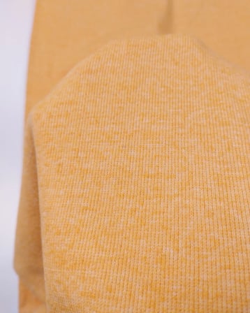 Sarı Renkte Kaşkorse Ribana Kumaş Manşetlik & Yakalık En: 90cm