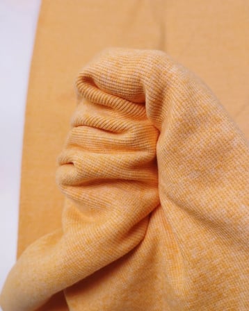 Sarı Renkte Kaşkorse Ribana Kumaş Manşetlik & Yakalık En: 90cm