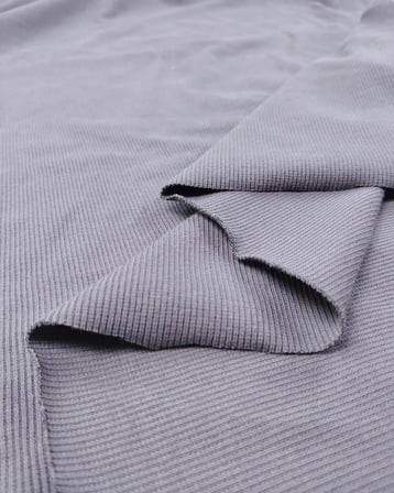 Koyu Gri Yeşil Arası Renkte Kaşkorse Ribana Kumaş Manşetlik & Yakalık En: 110cm