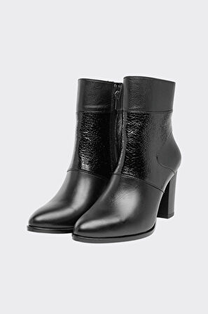 Hakiki Deri Rugan Desenli Kadın Bot