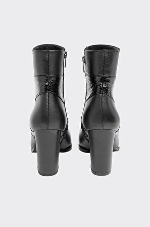 Hakiki Deri Rugan Desenli Kadın Bot