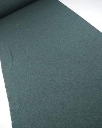 Koyu Zümrüt Yeşili Renkte Bir Yüzü Havlı Diagonel Geçişli Yumuşak İnterlok Örme Kumaş Hırkalık & Elbiselik En: 140cm