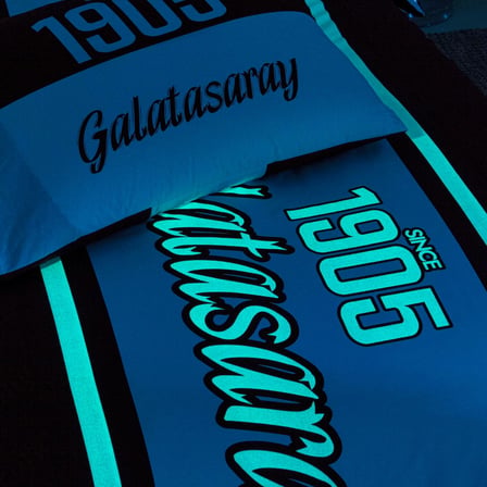 Galatasaray 1905 Glow Standart Pamuk Nevresim Takımı, Kırmızı, Tek Kişilik