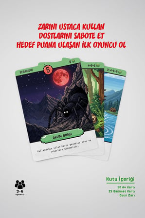 Hunt Zarlı Kart Oyunu | Rekabetçi ve Eğlenceli Kutu Oyunu