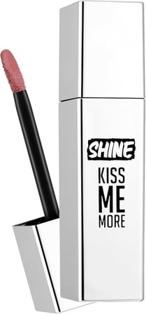 Shine Kiss Me More Uzun Süre Kalıcı &amp; Parlak Bitişli Likit Ruj 005 BARE BEAUTY