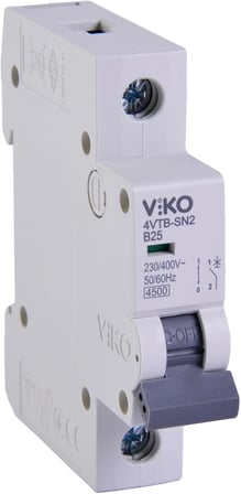 4VTB-1B25 Otomatik Sigorta 4,5kA B Tipi 1 Kutup 25A