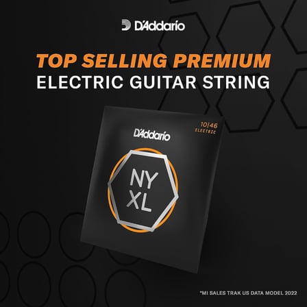 Premium Saiten E-Gitarre | HÖCHSTE QUALITÄT DER BELIEBTESTEN SAITENMARKE WELTWEIT | NYXL1046 | "New York" Stahl | Regular Light (10-46)