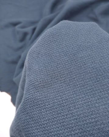 Taşlanmış Lacivert Renkte Pamuklu Üç İp Örme Kumaş Eşofmanlık & Sweatshirtlük En: 200cm