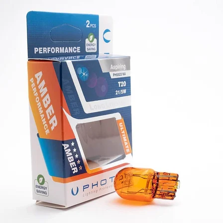 T20 21/5W 12V Çift Devre Naturel Amber Turuncu