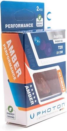 T20 21/5W 12V Çift Devre Naturel Amber Turuncu