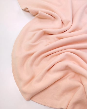 Somon Renkte Hafif Şardonlu İki İp Penye Kumaş Eşofmanlık & Sweatshirtlük En: 185cm