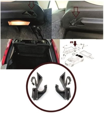 Fiat Punto Bagaj Perde Klipsi Sağ &amp; Sol Takım 71719952-71719953