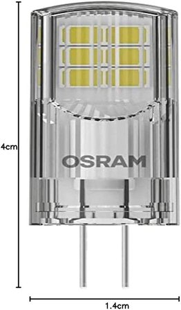 4058075431997 Led Star Ampul Pin Cl 30 2.5W, 2700 Kelvin, Sarı Işık G4 Duy, Sarı