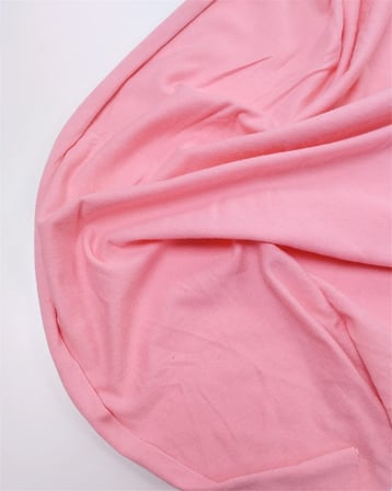 Pembe Renkte Yumuşak Ama Pamuk Pamuk Süprem Penye Kumaş Tişörtlük & Elbiselik En: 170cm