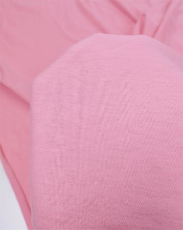 Pembe Renkte Yumuşak Ama Pamuk Pamuk Süprem Penye Kumaş Tişörtlük & Elbiselik En: 170cm