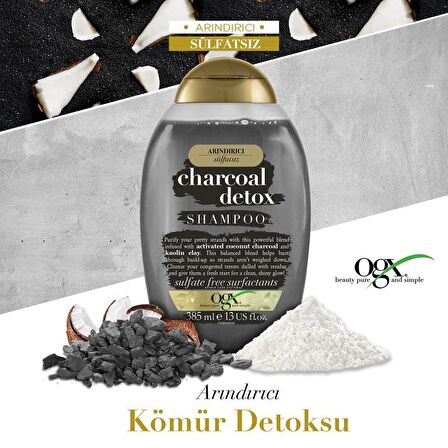 OGX Arındırıcı Kömür Detoksu Sülfatsız Saç Bakım Kremi 385 ml