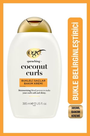 Coconut Curls Bukleli Saçlar İçin Sülfatsız Saç Bakım Kremi 385 ml