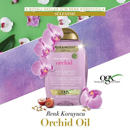 Ogx Boyalı Saçlar İçin Renk Koruyucu Sülfatsız Şampuan 385 ml