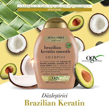 Ogx Brazilian Keratin Smooth Şampuan 385 Ml