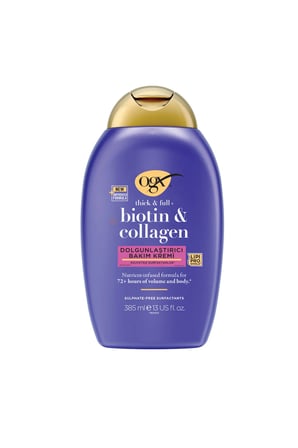Biotin & Kolajen Dolgunlaştırıcı Sülfatsız Saç Bakım Kremi 385 ml