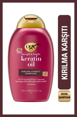 Keratin Oil Kırılma Karşıtı Sülfatsız Şampuan 385 ml