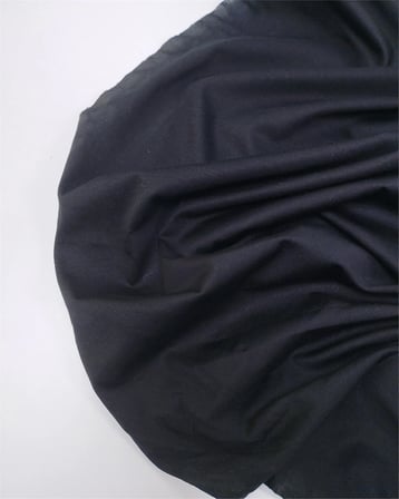 Siyah Renkte Viskonlu İnce Hafif Parlaklığı Olan Muhteşem Süprem Penye Elbise Bluz Tshirt Kumaş Tişörtlük & Elbiselik En: 150cm