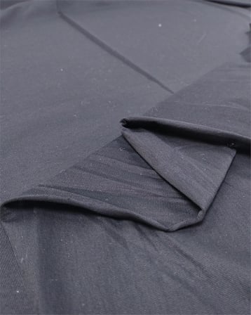 Siyah Renkte Viskonlu İnce Hafif Parlaklığı Olan Muhteşem Süprem Penye Elbise Bluz Tshirt Kumaş Tişörtlük & Elbiselik En: 150cm