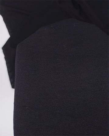 Siyah Renkte Viskonlu İnce Hafif Parlaklığı Olan Muhteşem Süprem Penye Elbise Bluz Tshirt Kumaş Tişörtlük & Elbiselik En: 150cm