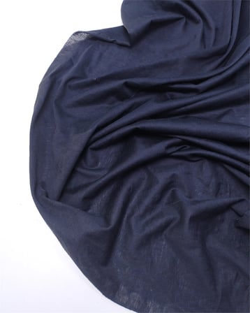 Koyu Lacivert Renkte Viskonlu İnce Hafif Parlaklığı Olan Muhteşem Süprem Penye Elbise Bluz Tshirt Kumaş Tişörtlük & Elbiselik En: 150cm