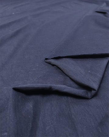 Koyu Lacivert Renkte Viskonlu İnce Hafif Parlaklığı Olan Muhteşem Süprem Penye Elbise Bluz Tshirt Kumaş Tişörtlük & Elbiselik En: 150cm