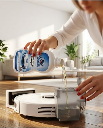 Ultra-Shine Robot Süpürge Deterjanı – Üstün Beyaz Sabun Etkisi (2 Adet x 500 ml • 100 Kullanım)