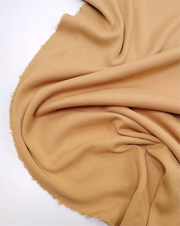 Koyu Sütlü Kahve Renkte Kaşkorse Ribana Kumaş Manşetlik & Yakalık En: 110cm
