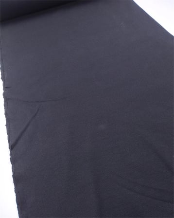 Siyah Renkte Kaşkorse Ribana Kumaş Manşetlik & Yakalık En: 135cm