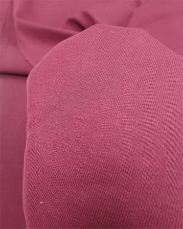 Bordo Renkte İnterlok Penye Kumaş Tişörtlük & Elbiselik En: 180cm