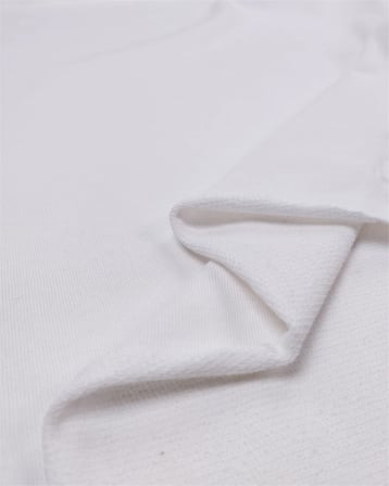 Beyaz Renkte Pamuk Pamuk İki İp Penye Kumaş Eşofmanlık & Sweatshirtlük En: 190cm