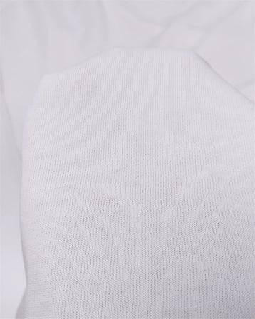 Beyaz Renkte Pamuk Pamuk İki İp Penye Kumaş Eşofmanlık & Sweatshirtlük En: 190cm