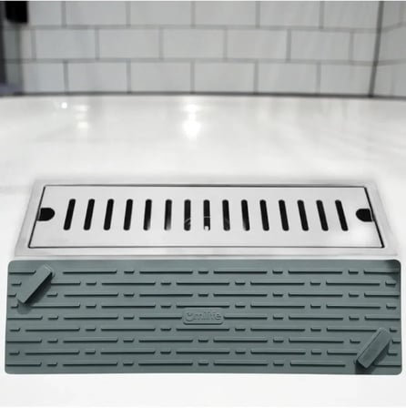 TİNEKE GRİ Renk Uzun Model Kötü Koku Önleyici Silikon Mat Banyo Mutfak Lavabo Balkon Gider Tıpası Kapağı