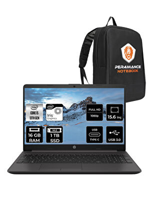 HP 250R G9 i5 1335U 16GB RAM 1TB SSD 15.6'' Full HD FDOS Dizüstü Bilgisayar & PER4 ÇANTA 