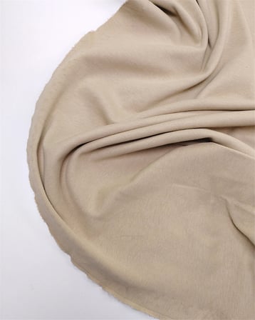 Yeşil Karıştırılmış Bir Bej Renkte İnce Esnek Yumuşak Bebe İnterlok Ribana Kumaş Manşetlik & Yakalık En: 150cm