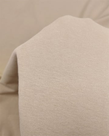 Yeşil Karıştırılmış Bir Bej Renkte İnce Esnek Yumuşak Bebe İnterlok Ribana Kumaş Manşetlik & Yakalık En: 150cm