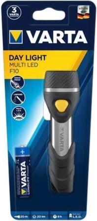 Day Light Multi LED F10 Taschenlampe mit 5 LEDs (inkl. 1xAA Longlife Power Batterie, ideal für Haushalt, Camping, Angeln, Garage, Notfall, Stromausfall, Outdoor)