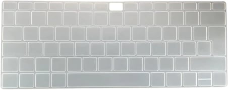 Huawei MateBook 14 / D14 / D15 / 16 Uyumlu Silikon Klavye Koruyucu – Şeffaf Yazısız Tasarım, Türkçe Q ve UK ISO (Ters L Enter) Klavye Düzeni Uyumlu, 2019–2023 Modeller Şeffaf