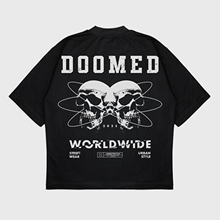 Oversize 'Doomed' T-Shırt