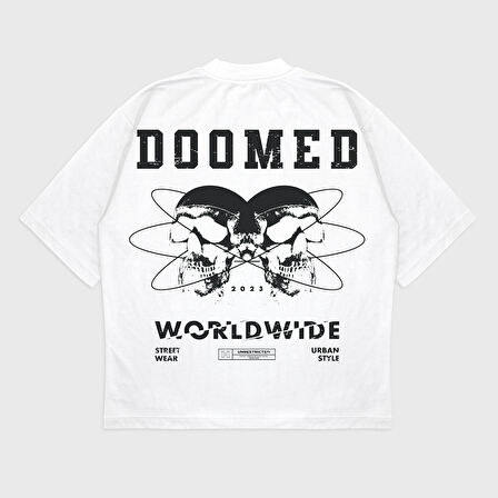 Oversize 'Doomed' T-Shırt