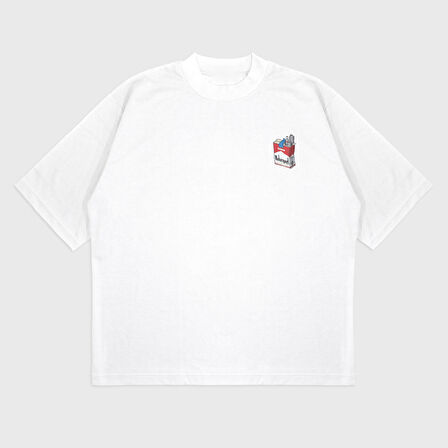 Oversize 'Enjoyable' Baskılı T-Shırt