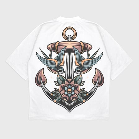 Oversize 'Anchor' t-shirt