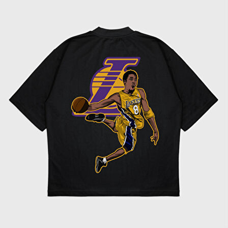Oversize 'Kobe Bryant' Baskılı T-Shırt