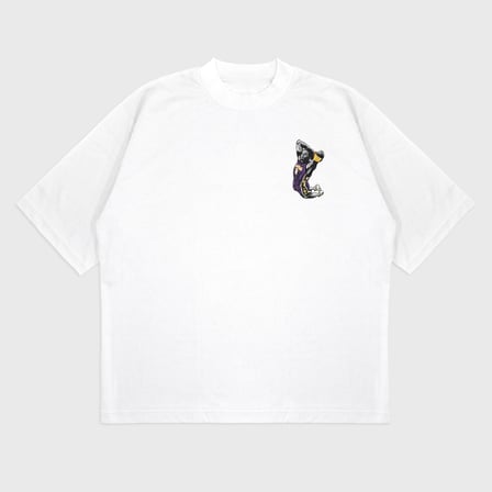 Oversize 'Kobe 8' Baskılı t-shirt