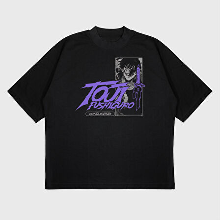 Oversize 'Toji Fushiguro' Baskılı T-Shırt
